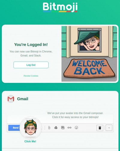 Bitmoji extension pour Chrome