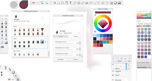 Interfaz de cuaderno de bocetos de Autodesk