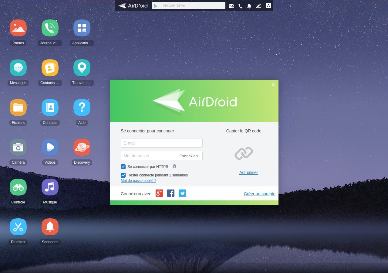 airdroid web para pc