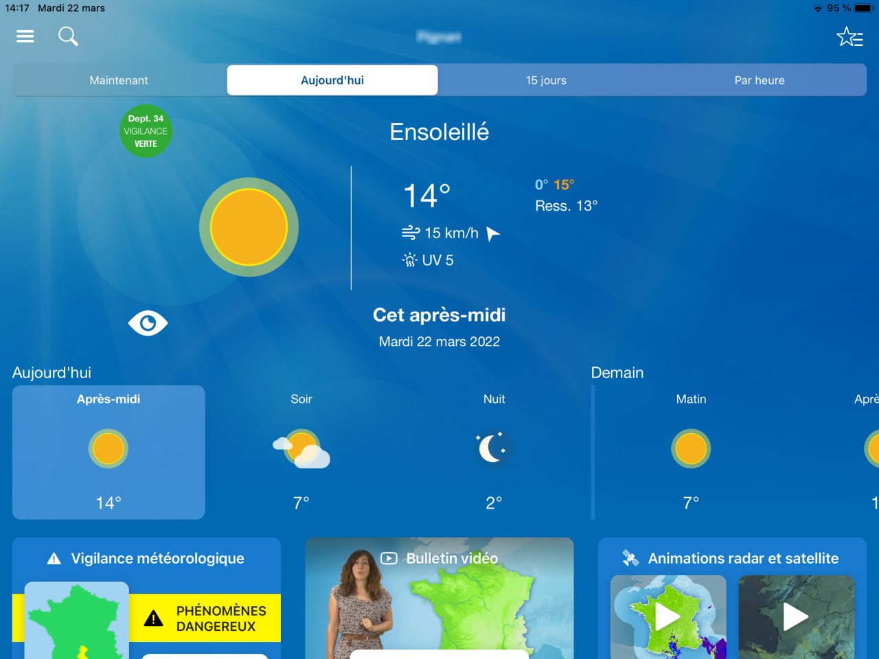 METEO FRANCE - Applications mobiles météo - AppStore et PlayStore
