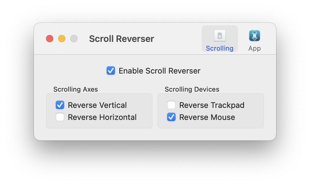 Scroll Ref Télécharger Scroll Reverser pour macOS - Frandroid