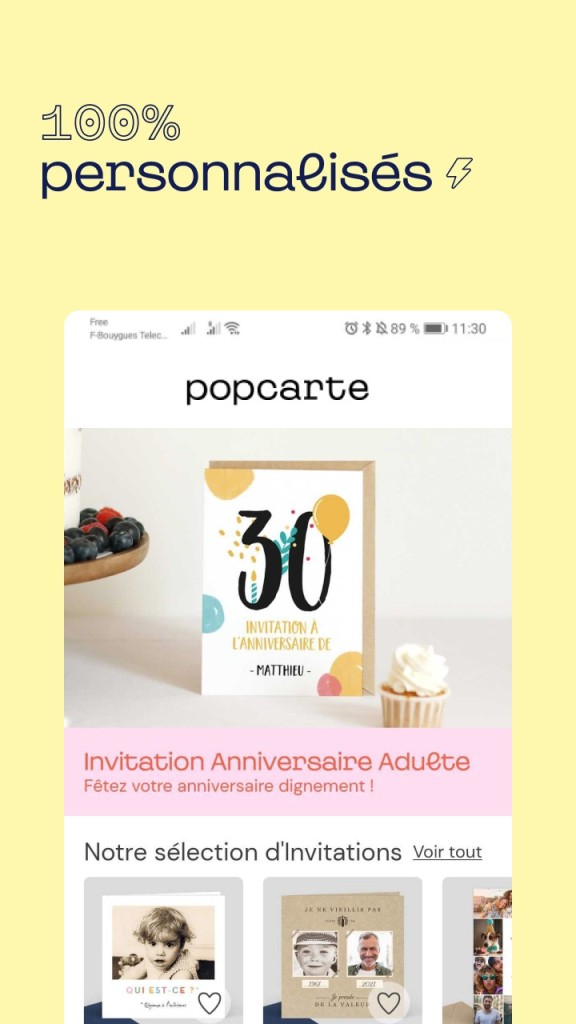 Texte pour invitation professionnelle - Popcarte