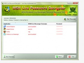 MSN Live Password Decryptor