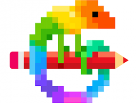 Logo Pixel Art: Livre de peinture à numéros