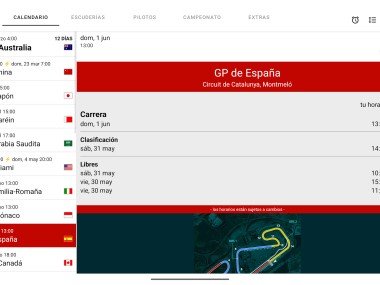 Calendario de Carreras 2025