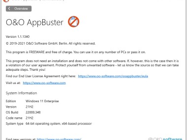 O&O AppBuster