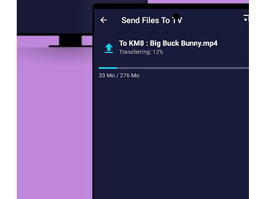 Send files to TV
