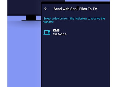 Send files to TV