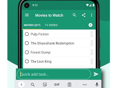 Tasks - Tâches : liste de tâches