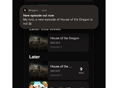 Bingers: TV & Movie Tracker