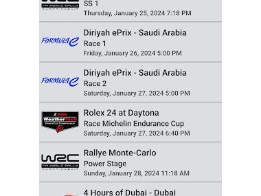Motorsport Calendar