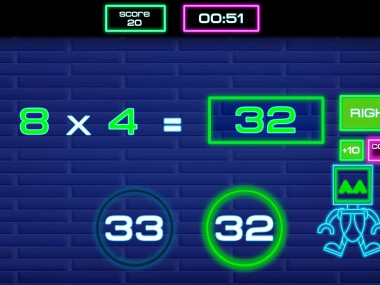 Times tables for kids & MATH-E