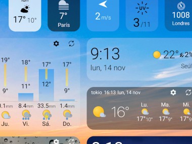 Tiempo y widget - Weawow