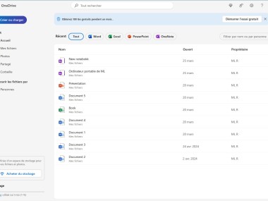 Microsoft 365 en ligne (Microsoft Office en ligne)