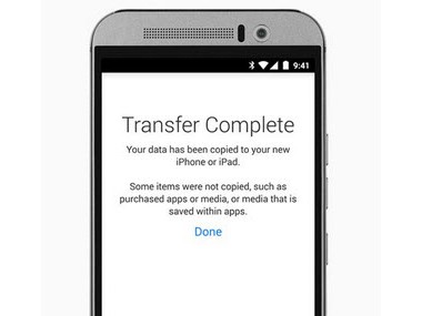 Migrer vers iOS (Move to iOS)