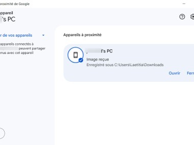 Quick Share pour Windows (Nearby Share)