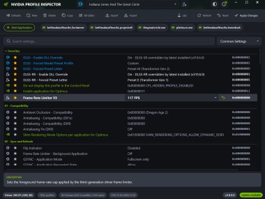 NVIDIA Profile Inspector