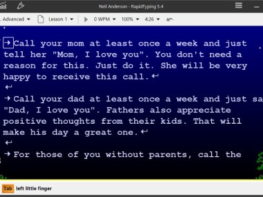 Rapid Typing Tutor