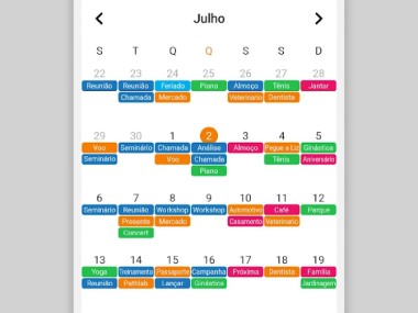 Calendário Simples