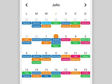 Calendario Sencillo
