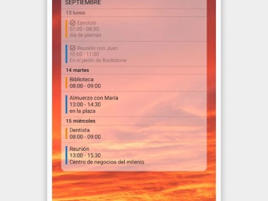 Calendario Sencillo