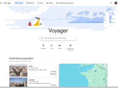 Google Vols et voyage (Google Flight)