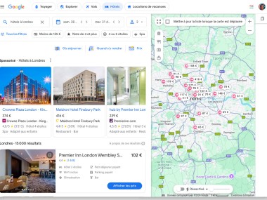 Google Vols et voyage (Google Flight)