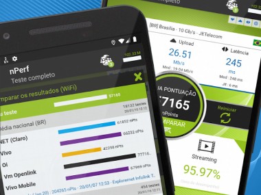 nPerf - Teste velocidade 4G 5G WiFi