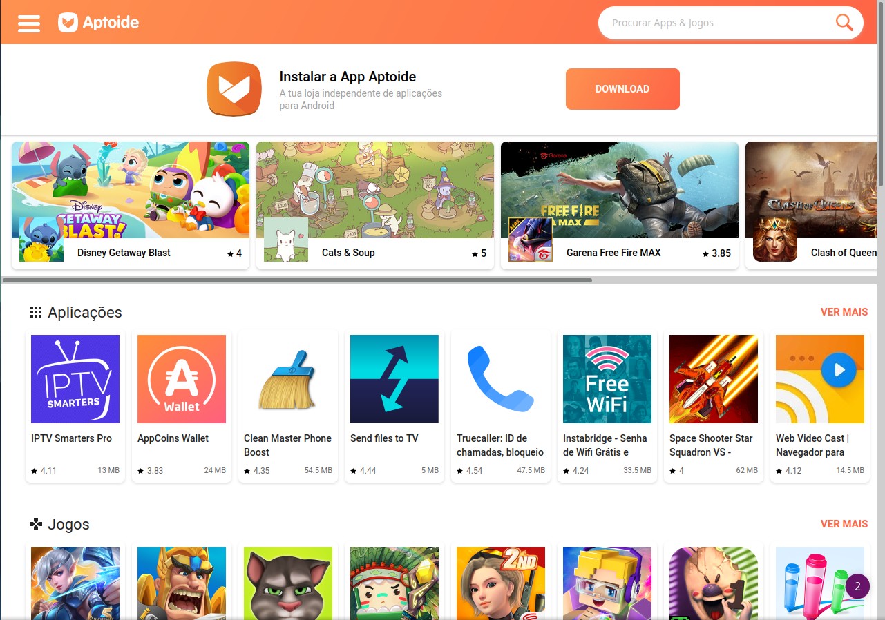 Aptoide - A loja alternativa de apps Android