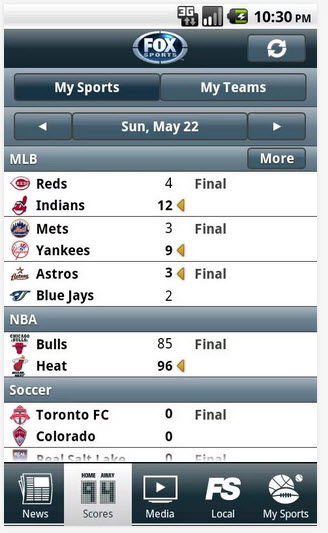 FOX Sports: Stream live MLB, NFL, Soccer and more. Plus get scores and  news!::Appstore for Android