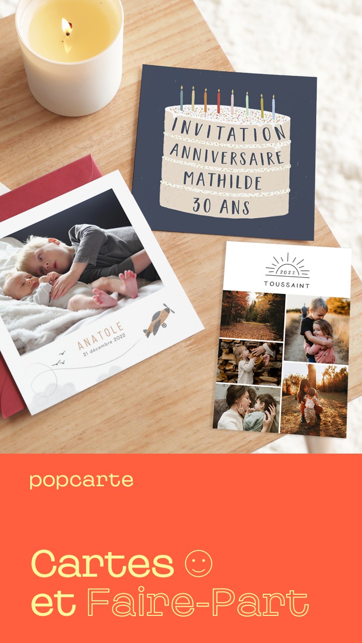Carte anniversaire 30 ans - Popcarte