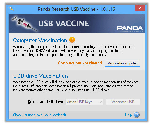 panda usb vaccine download